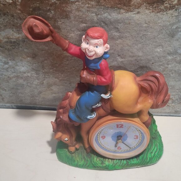 Vintage Howdy Doody Bucking Bronco Clock 1988 Clock Works - Picture 3 of 11